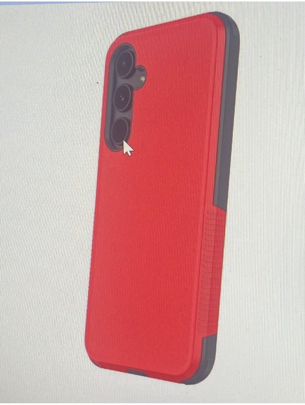 Onn Case for Samsung Galaxy A35 5G Red/Gray